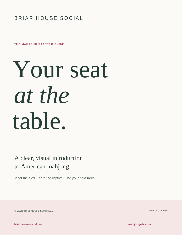 American Mahjong Starter Guide cover